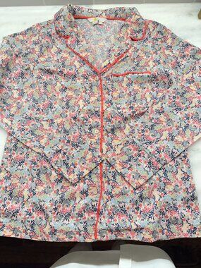 Boden 100% cotton long sleeve/matching bottoms - floral pajamas/sleepwear XS/2